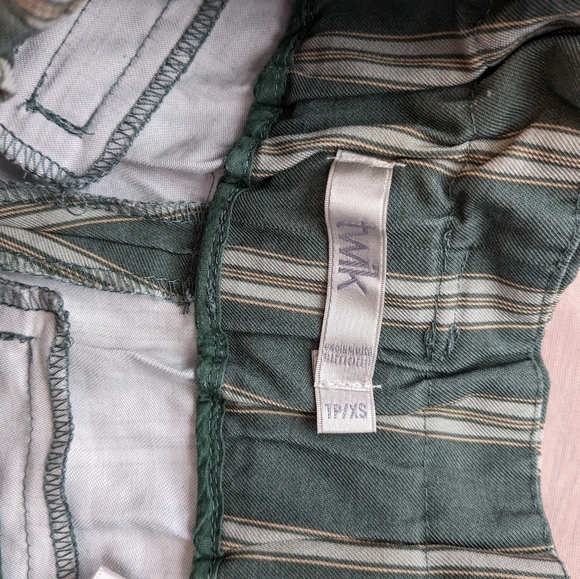 ❤️XS Green stripe high waisted pants - Picture 6 of 8